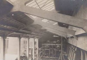 Kesselhaus III, W.II - Neubau; Dachkonstruktion [m. Wasserkesseln]