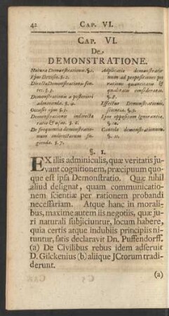 Cap. VI. De Demonstratione