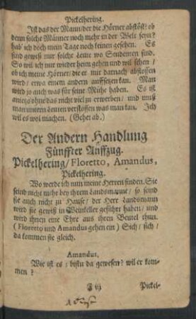 Fünffter Auffzug.
