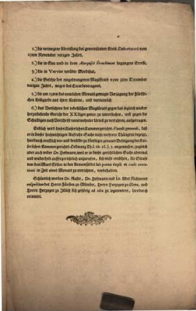 Sententia Wezlariae die 19 Aprilis 1790 publicata, in Causa Leodiensi