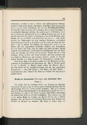 Marsch des Detachements Bürkner zum Adriatischen Meer.