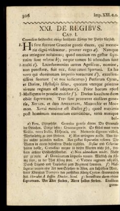 XXI. De Regibus