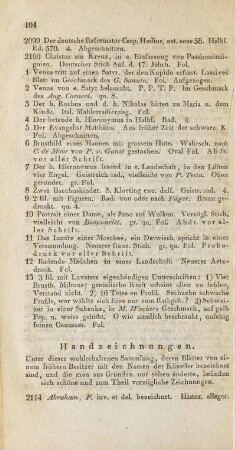 Handzeichnungen