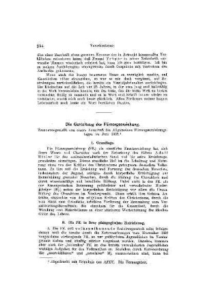 Die Gestaltung der Fürsorgeerziehung : [Verschiedenes]