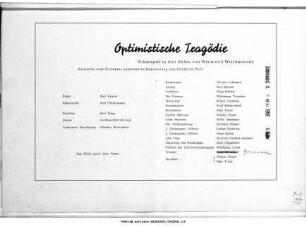 Optimistische Tragödie