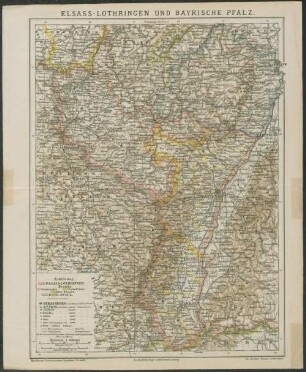 Elsass-Lothringen und Bayrische Pfalz