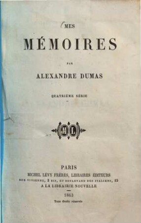 Mes mémoires, 4