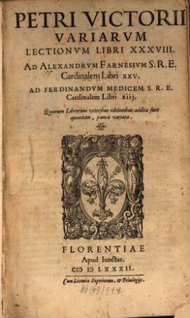 Variarum lectionum libri 38