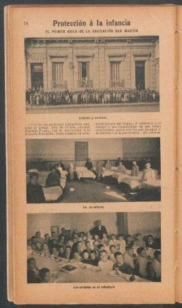 Protección á la infancia : El primer asilo de la Asociación San Martín