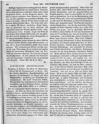 Bellermann, C. F.: Über die ältesten christlichen Begräbnisstätten und besonders die Katakomben zu Neapel mit ihren Wandgemälden. Ein Beitrag zur christlichen Alterthumskunde. Hamburg: Perthes 1839