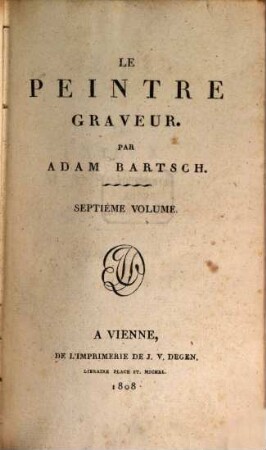 Le peintre graveur, 7. Les vieux maitres allemands ; 2