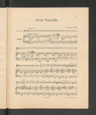 Zweite Tarantella. [Piano.]