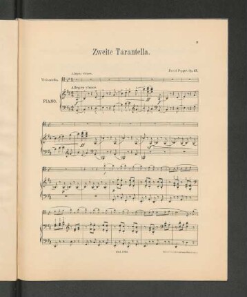 Zweite Tarantella. [Piano.]