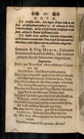 280-281, Notae. (a) Colossus Solis, fuit ingens statua ...