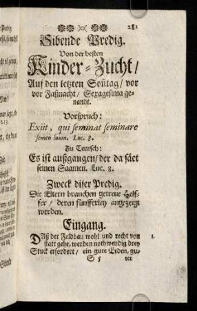 281-284, Vorspruch; Zu Teutsch; Zweck; Eingang