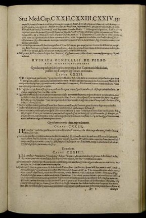 Rubrica Generalis, De Verborum Significationibus. [Caput CXXII. - Caput CXXX.]