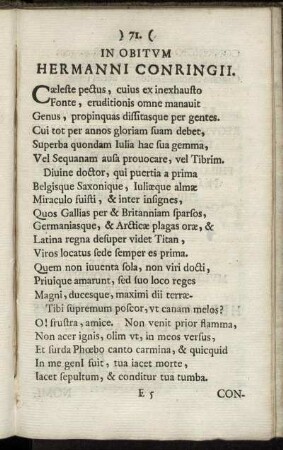 In Obitum Hermanni Conringii.