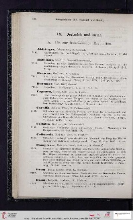IX. Oestreich und Reich (Nr. 2113 - 2229)