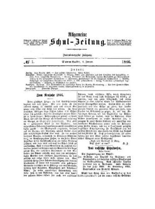 Zum Neujahr 1866