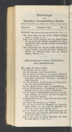 Nr. 12. Dezember 1916