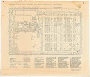 Gartenanlage Kinderheim Wilmsen, Ilmenau: Grundriss 1:100