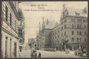 Ansichtskarte Kaserne Jüterboger Straße, Ecke Friesenstraße [1/3]