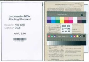 Entnazifizierung Julie Kuhn , geb. 28.11.1898 ()