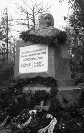 Priesterwald. Denkmal der 241. Infanterie-Brigade