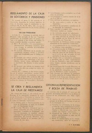 Oficina representación y bolsa de trabajo