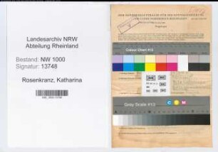 Entnazifizierung Katharina Rosenkranz, geb. 18.04.1890 ()