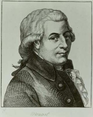 Bildnis des Komponisten und Musikers Wolfgang Amadeus Mozart