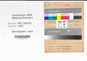 Entnazifizierung Hans Darmstaedter, geb. 21.05.1896 (Holzbildhauer)