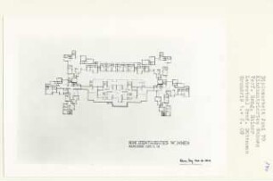 Kindzentriertes Wohnen, Berlin-Schmargendorf (Diplomarbeit bei Werner Düttmann): Grundriss 1. und 2. Obergeschoss 1:200
