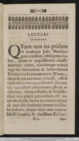 Lectori Interpres