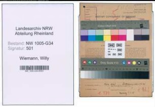 Entnazifizierung Willy Wiemann , geb. 09.01.1913 (Arzt)