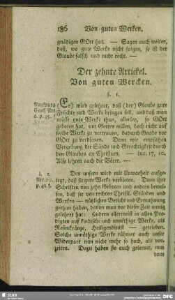 Der zehnte Artickel. Von guten Wercken