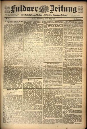 Ausgabe vom Donnerstag, den 03. März 1898.