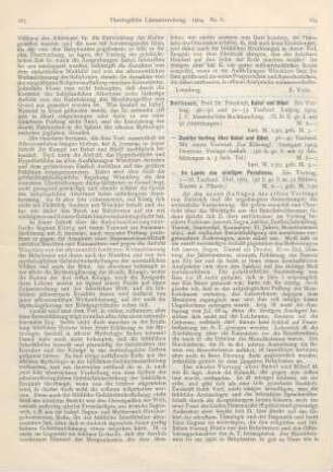 164-166 [Rezension] Delitzsch, Friedrich, Zweiter Vortrag über Babel und Bibel. Mit einem Vorwort ‘Zur Klärung’