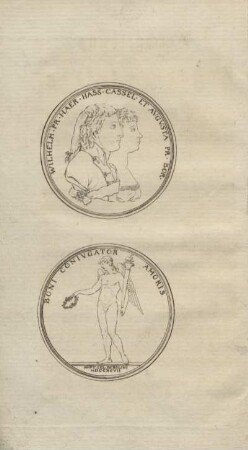 Wilhelm Pr Haer Hass Cassel et Avgvsta Pr Bor. Boni Conivgator Amoris