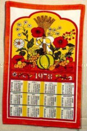 Wandkalender (Mehrzwecktuch)