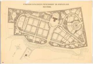 Friedhof, Bunzlau: Lageplan 1:500