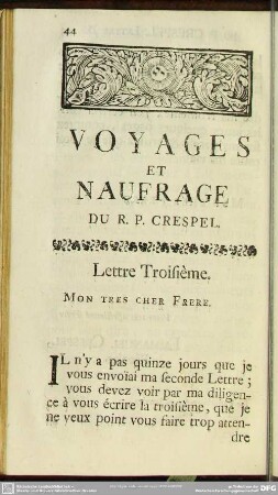 Lettre Troisième