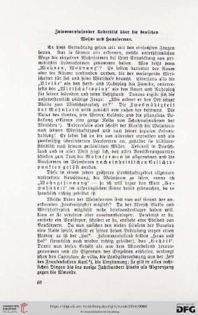 2: Zusammenfassender Ueberblick über die deutschen Wohn- und Hausformen