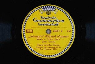 "Lohengrin" : Einsam in trüben Tagen (Elsas Traum) / (Richard Wagner)