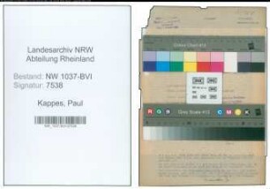 Entnazifizierung Paul Kappes , geb. 22.05.1895 (Polizeibeamter)