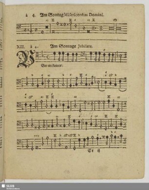 XIII. Am Sontag Jubilate: Über ein Kleines