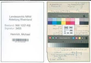 Entnazifizierung Michael Heinrich , geb. 11.05.1890 (Studienrat)