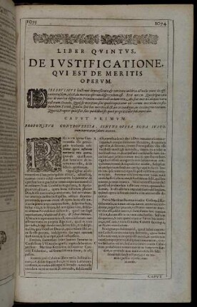 Liber Quintus, De Iustificatione, Qui Est De Meritis Operum.