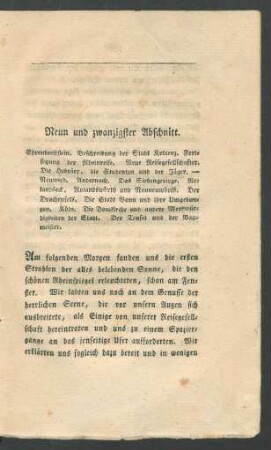 Neun und zwanzigster Abschnitt.