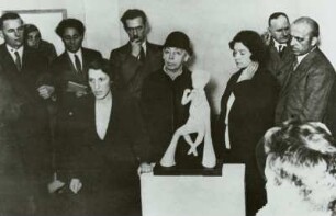 Otto Nagel und Käthe Kollwitz : Otto Nagel und Käthe Kollwitz bei der Ausstellungseröffnung